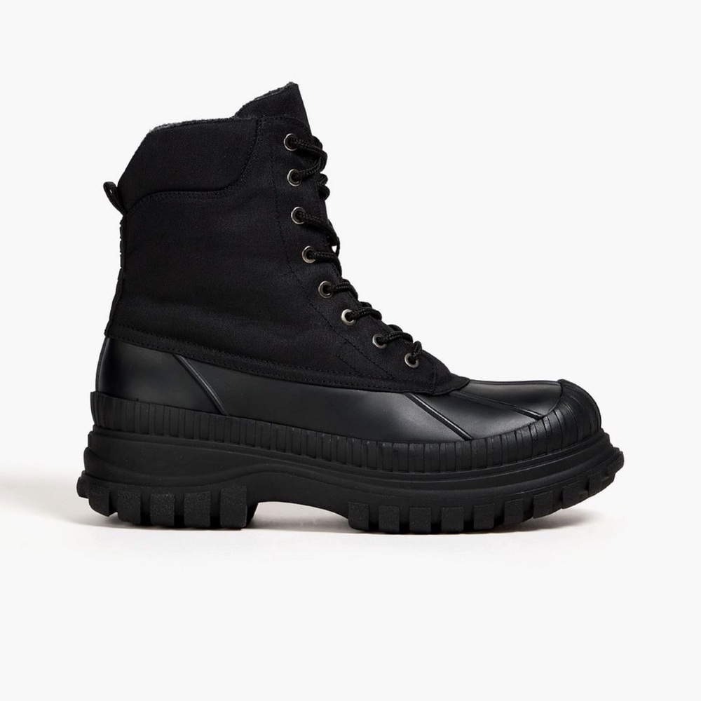 Women's Black Lace-Up Boots